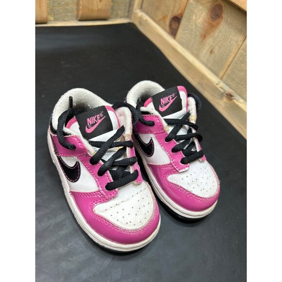 Rare 2010 Nike Baby Girls Lil Dunk Low 311533-106 Pink Size 6.5C - Picture 2 of 8